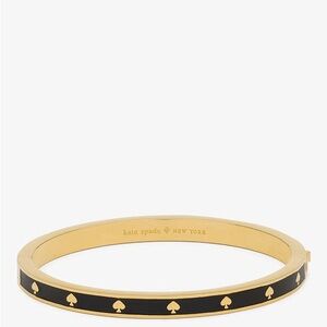 Kate Spade Gold and Black Spade Bracelet